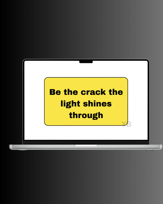 YELLOW BOARDS COMPUTER/LAPTOP MOCK UP BLACK BACK GORUND LAPTOP FOR TEXT OVERLAY