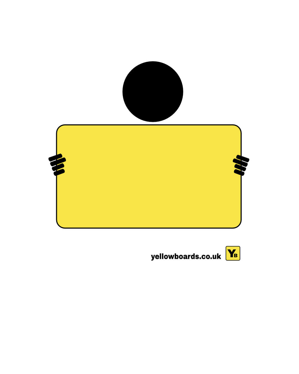 YELLOW BOARDS BENNY BOARDS BOY HOLDING A YELLOW BOARD